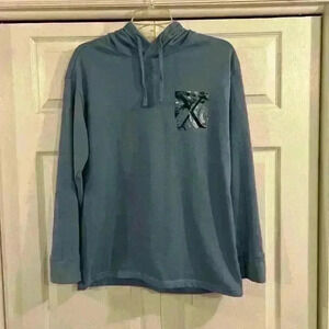 Blue Logo Graphic Long Sleeve
Hooded T-Shirt in good used condition